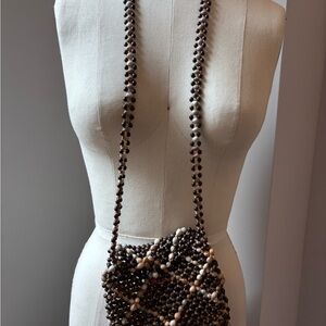 Beaded Purse - Brown